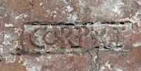 Tile stamp from Schirenhof: CORPRET