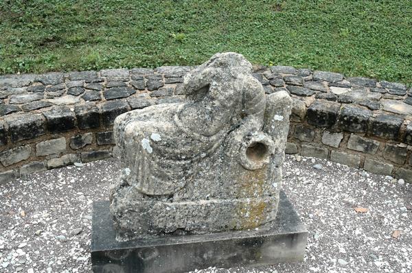 Schwäbisch Gmünd, Schirenhof, Roman fort, Baths, Statue of a nymph (copy)
