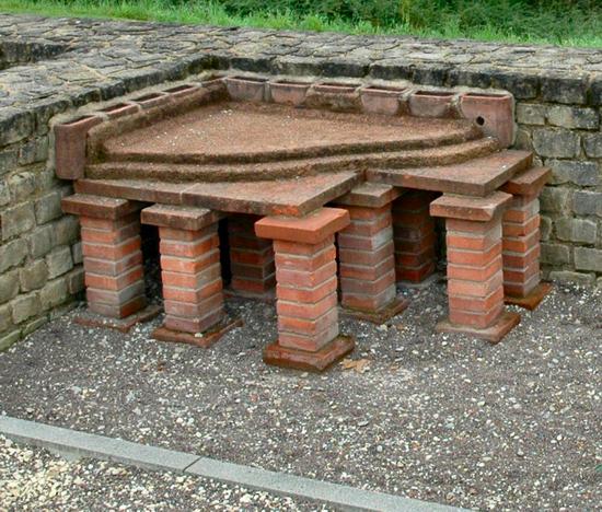 Schwäbisch Gmünd, Schirenhof, Roman fort, Baths, Hypocaust