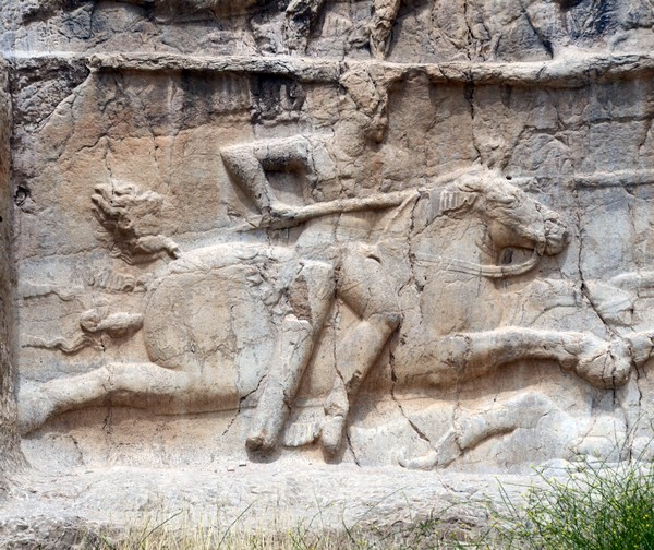 Naqš-e Rustam, 3d Relief of Bahram II, Bahram (2)