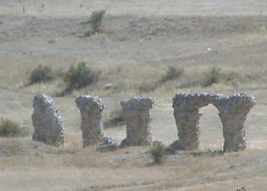 The remains of Satala's aquaduct