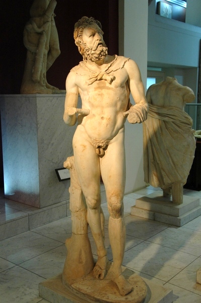 Lepcis, Theater, Statue of Marsyas