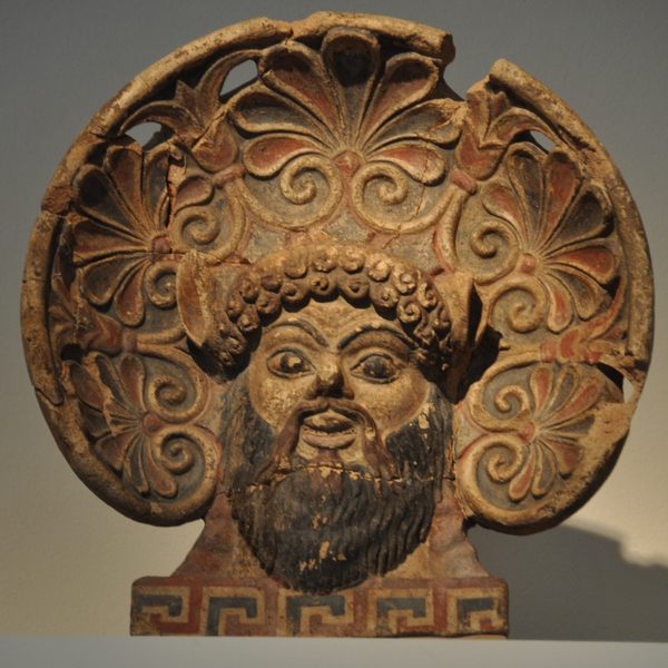 Caere, Etruscan antefix (silenus)