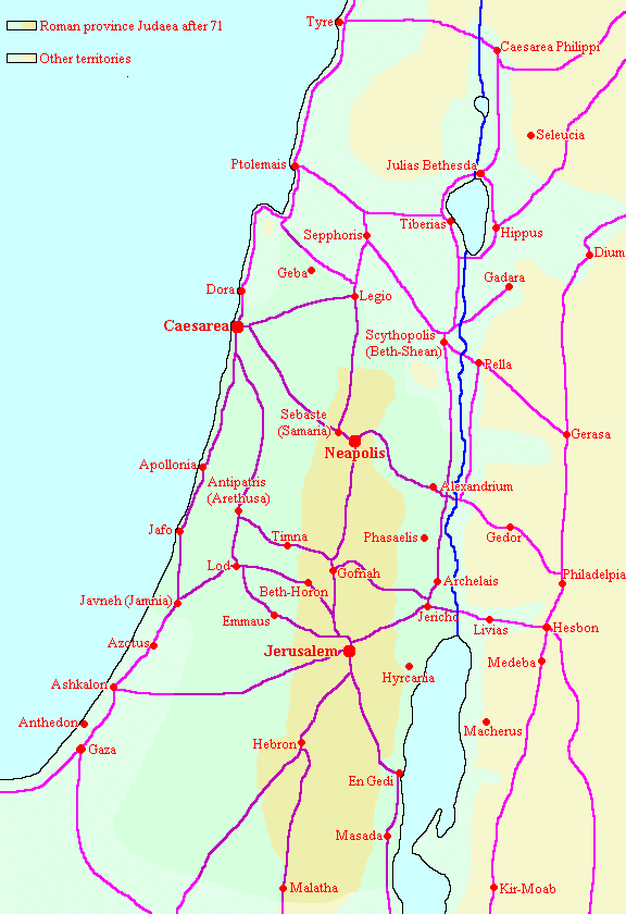 Map of Roman Judaea