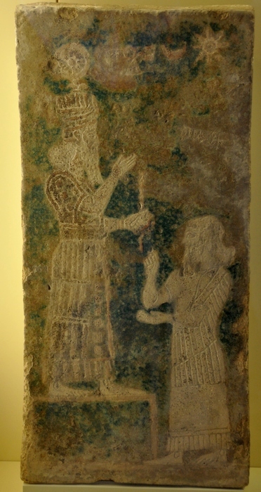 Aššur, Glazed brick panel with the god Aššur