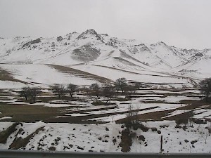 De Zagros tussen Qazvin en Hamadan (oude Ecbatana, de hoofdstad van Media)