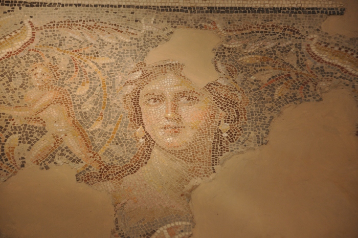 Sepphoris, House of the Dionysus Mosaic, Mosaic, "Mona Lisa"