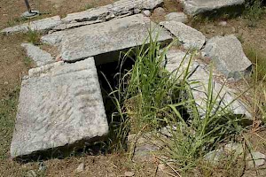 Philippi, sewer in the Via Egnatia