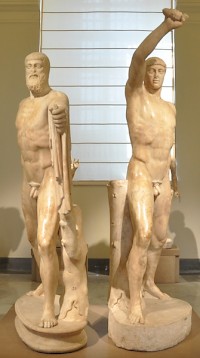 Statue of Harmodius and Aristogeiton, the Tyrannicides, from the Baths of Caracalla in Rome