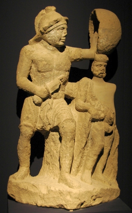 Pompeii, Relief of two gladiators