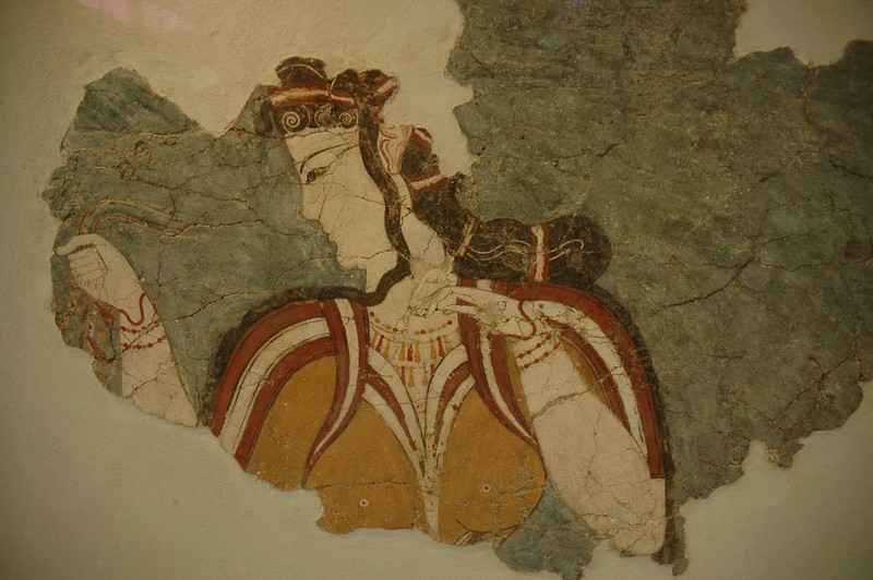Mycene, Wall painting ("La Parisienne")
