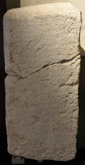 Sagalassus, Boundary Inscription