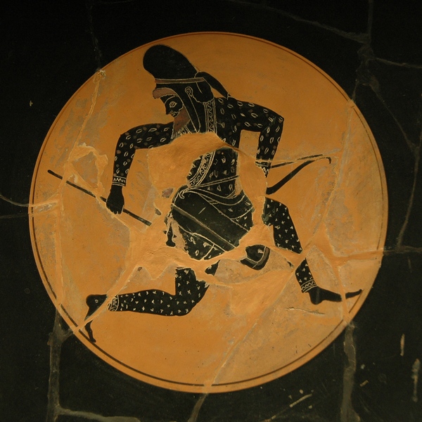 Athens, Black-figured dish with a Scythian archer