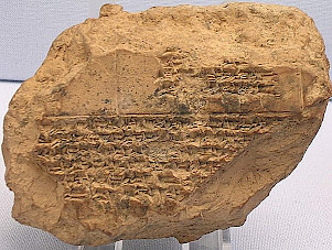 Tablet with a list of eclipses between 518 and 465, mentioning the death of king Xerxes