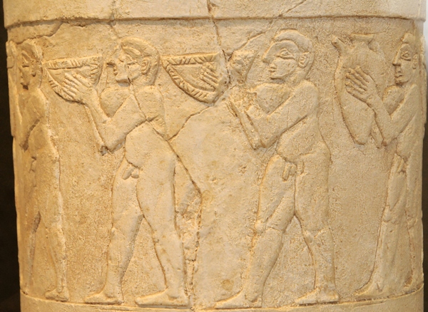 Uruk, Stone vessel, Detail