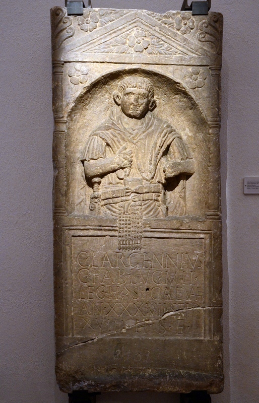 Strasbourg-Koenigshoffen, Tombstone of Largennius of II Augusta