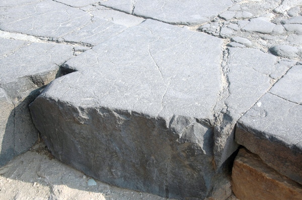 Giza, Pyramid of Khufu, Basalt from the Western Desert