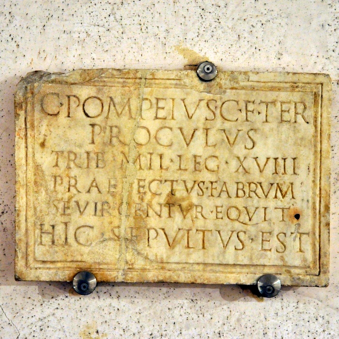 Rome, Tombstone of Pomponius