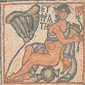 Qasr Libya, East Church, mosaic 1.04.b (Euphrates)