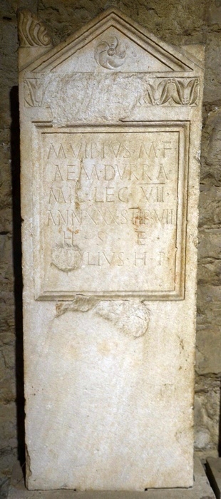 Tilurium, Tombstone of Vibius of VII Claudia