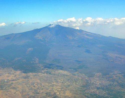 Etna from airplane