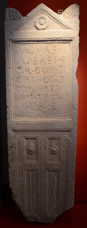 Burnum, Tombstone of Dacnas