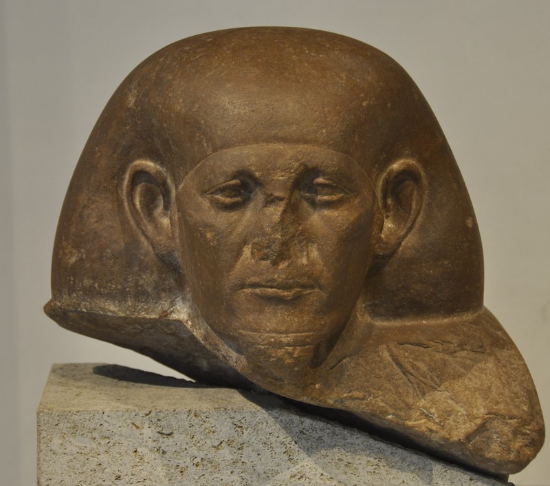 Head of a block statue