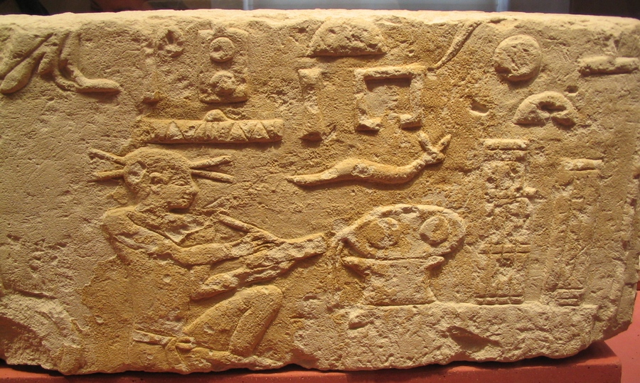 Relief of a scribe