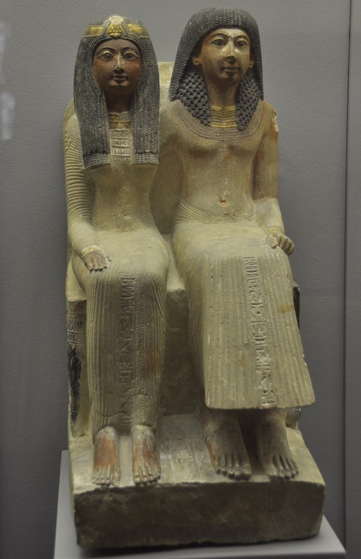 Statue of Neje and Mut-Nofret