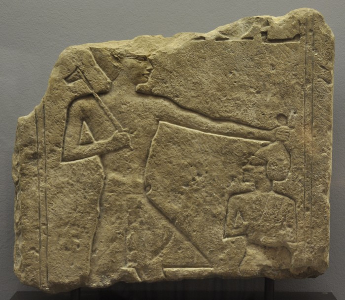 Relief of the Pharaoh killing an enemy