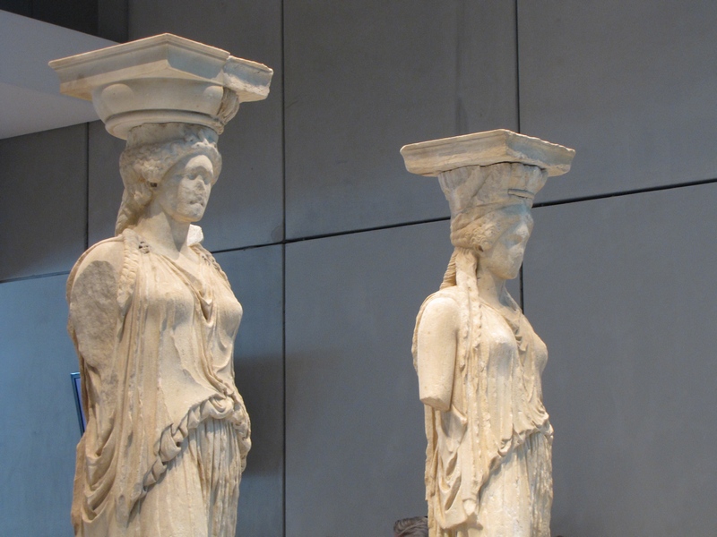 Athens, Acropolis, Erechtheion, the Caryatids (2)