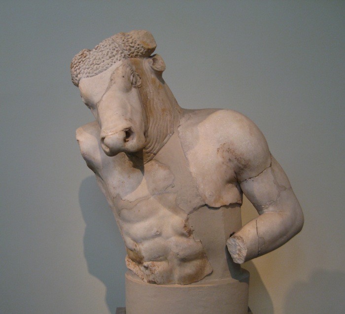 Athens, Statue of a Minotaur