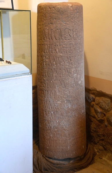 Khirbet al-Kithâra, Milestone mentioning Trajan