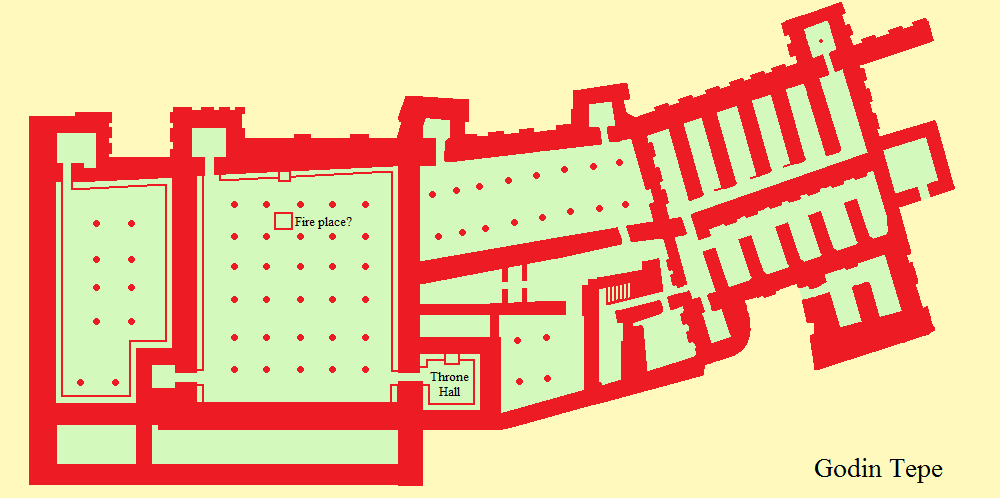 Tepe Godin, Map