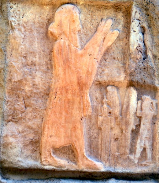 The relief at Eshaqvand (cast at Taq-e Bostan)