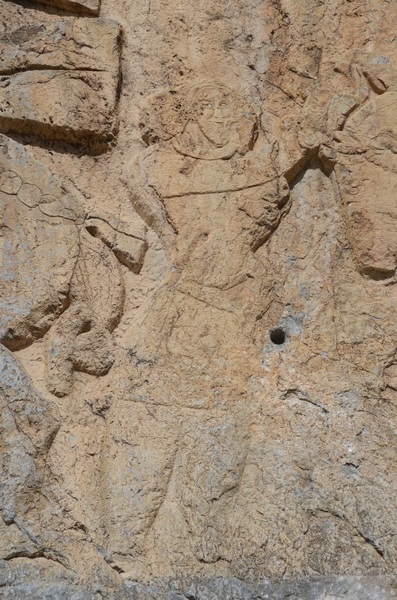 Salmas, Rock relief, Defeated vizier, Captured