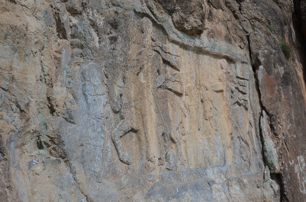Salmas, Rock relief, seen from the left