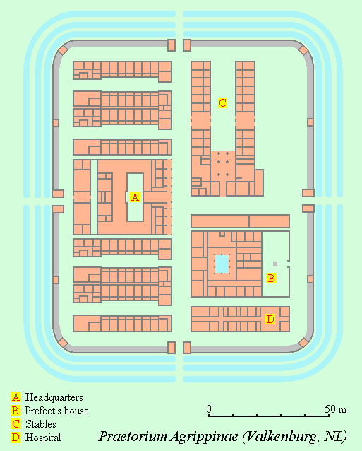 Map of Praetorium Agrippinae