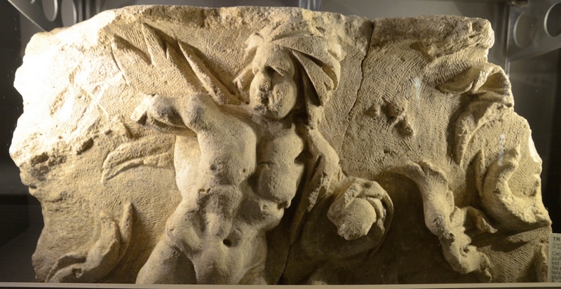 Andesina, Baths Rue de Liffol, Relief of a Triton