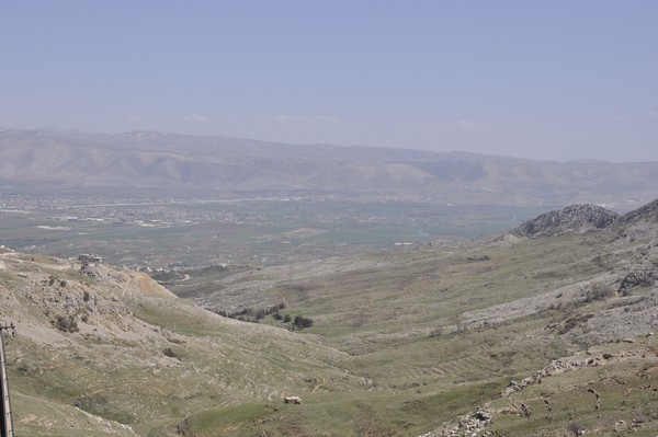 The Bekaa valley from the west