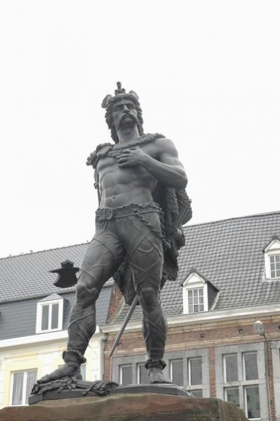 A nineteenth-century statue of Ambiorix in Tongeren