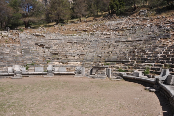 Priene, Theater, Seats