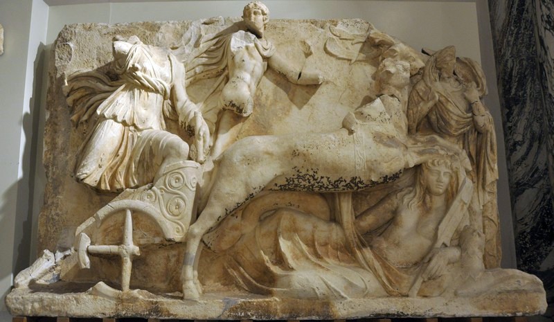 Ephesus, Parthian Monument, Artemis-Selene, Hesperos, Nyx, and Thalassa