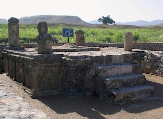 Sirkap, stupa in the shape of a Roman temple
