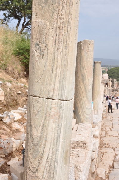 Ephesus, Street of the Curetes, Cipollino columns