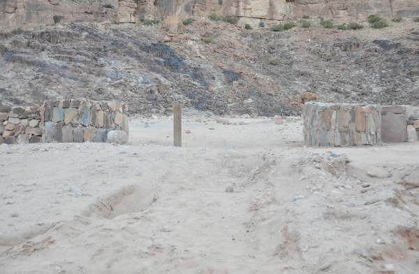 Wadi Rum village, Nabataean temple, Propylaea