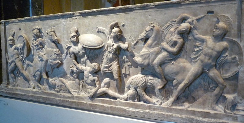 Relief of an Amazonomachy