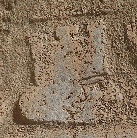 An Elamite goddess wearing a mural crown in Naqš-i Rustam