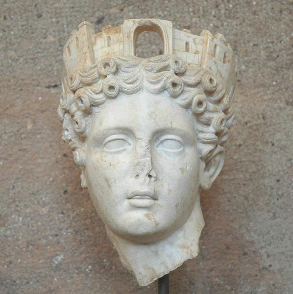 Corinth, Temple E, Portrait of Octavia as Tyche