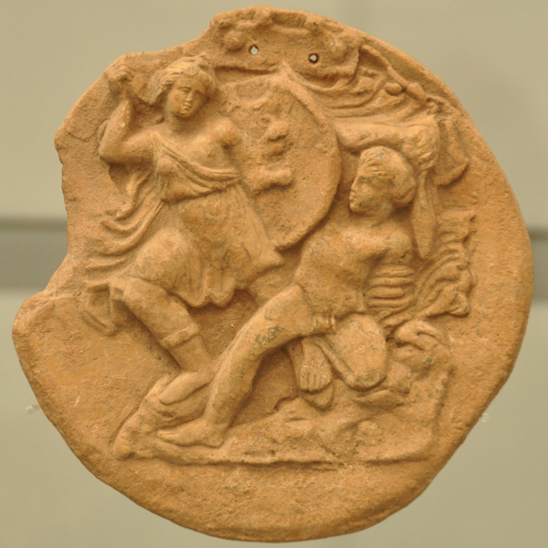 Round relief of an Amazonomachy